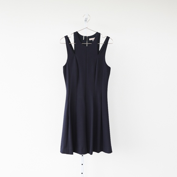 Rebecca Taylor Dresses & Skirts - Rebecca Taylor Navy Cut Out Tank Midi Dress